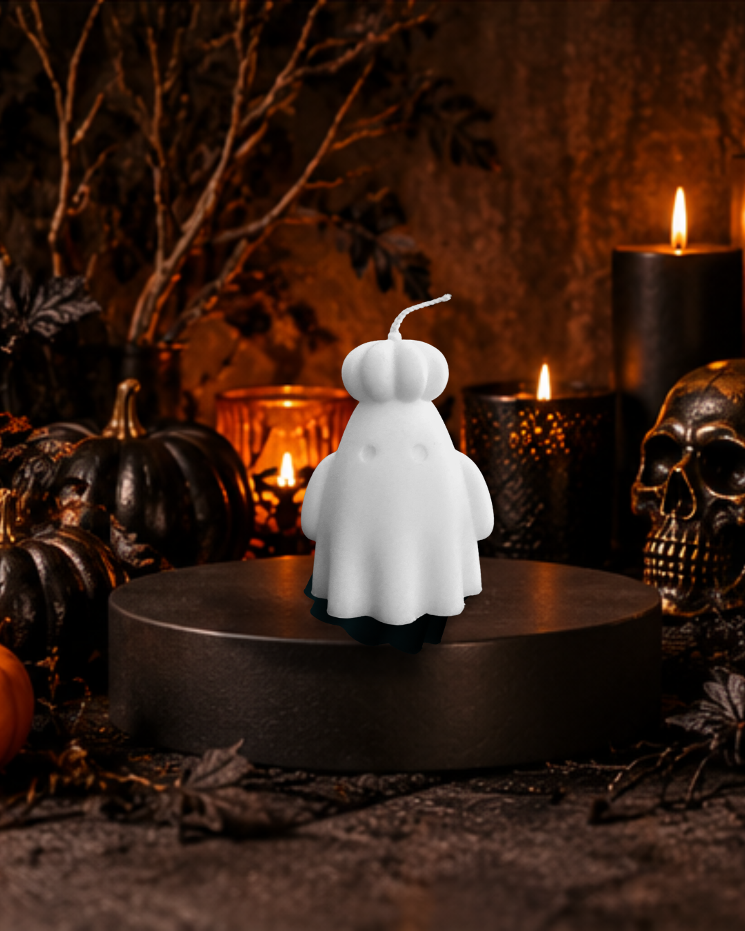 Pumpkin Crown Ghost