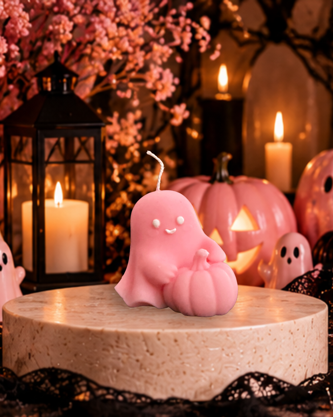 Boo & Bloom Pumpkin Ghost